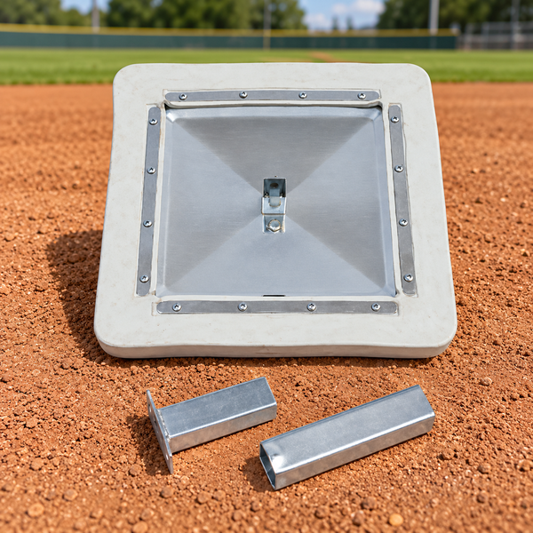 BOLTED STANCHION IN GROUND BASE