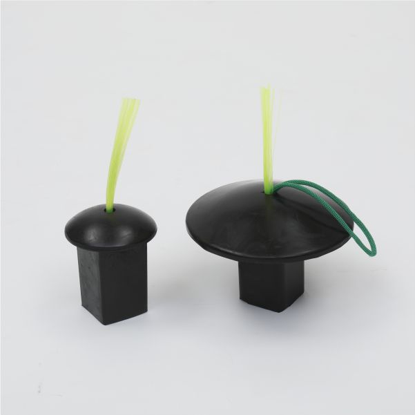 MOLDED RUBBER BASE PLUG WITH OPTICAL STEM