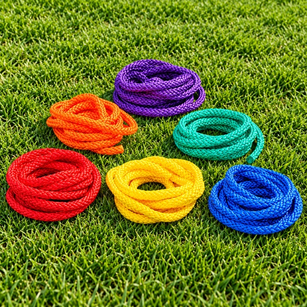 SINGLE COLOR BRAIDED SKIPPING ROPE