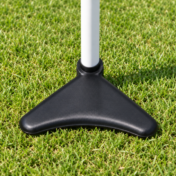 TRIANGULAR RUBBER BASE FOR 50 MM POLES